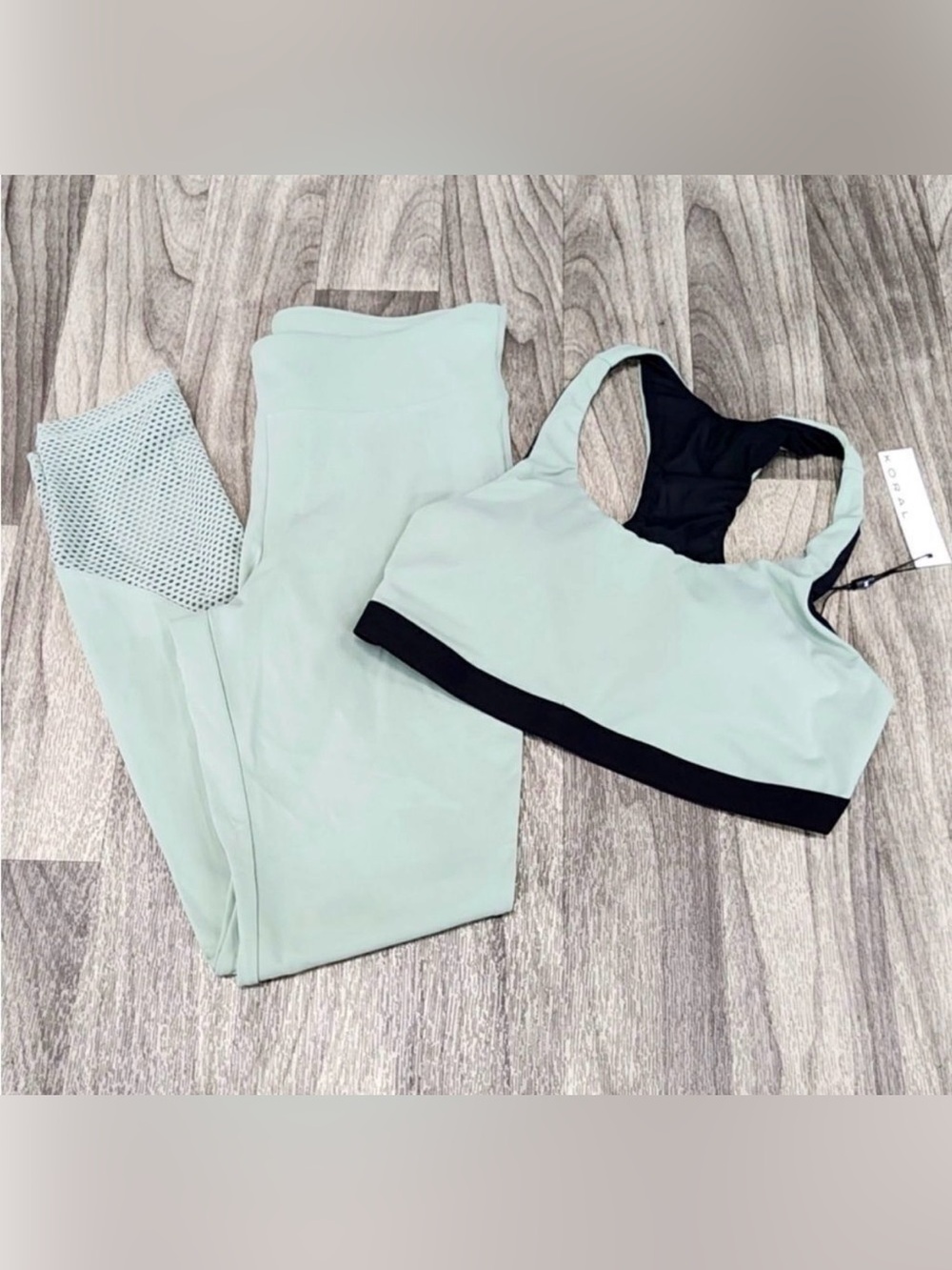 KORAL Activewear Set In Mint Green